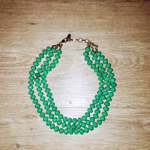 Amrita Singh bright green beaded necklace